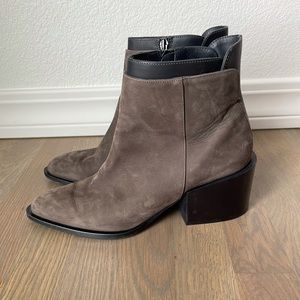 Vince Brown Suede Booties